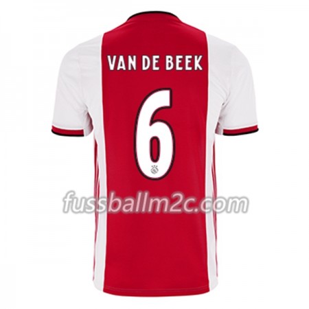 Fußballtrikots Ajax Amsterdam Donny van de Beek 6 Heim Trikotsatz 2019-2020